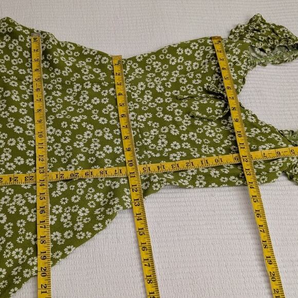 Reformation Pacey Green Floral Fennel Dress - Picture 13 of 16